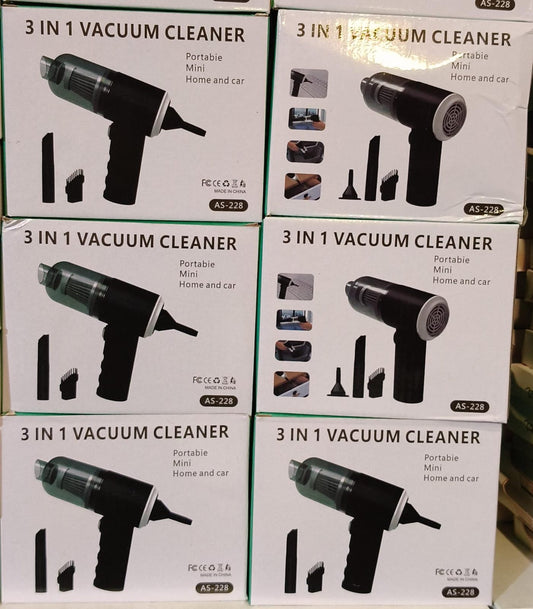 •3in1 Handheld Vacuum Car Cleaner•