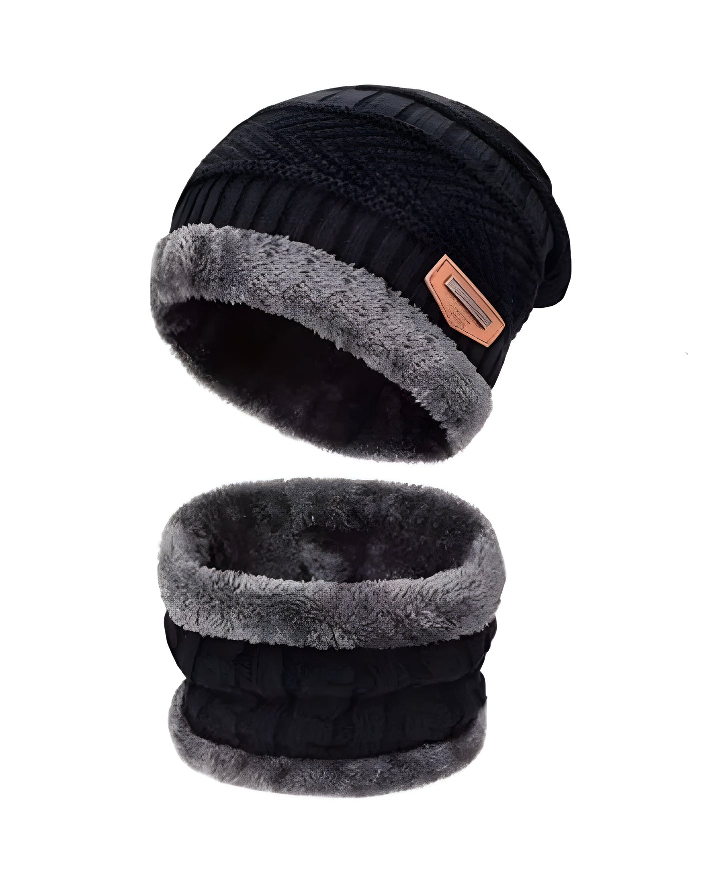 •Winter Cap with Neck Muffler Men & Women•