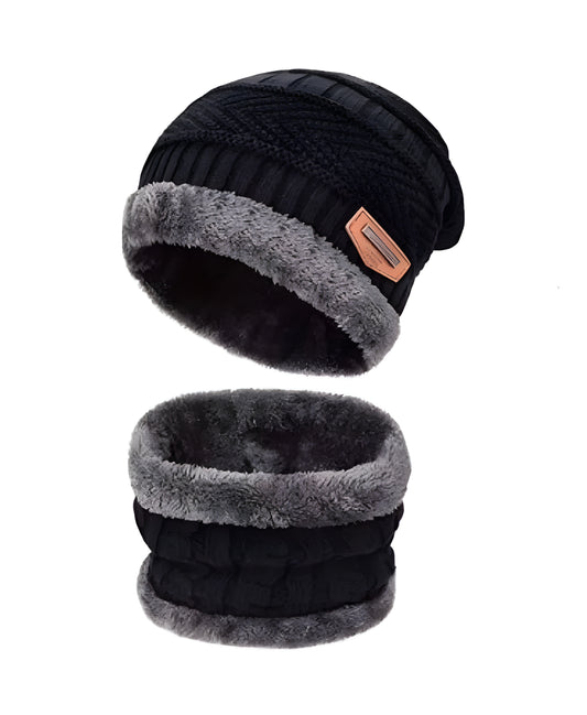 •Winter Cap with Neck Muffler Men & Women•