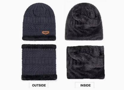 •Winter Cap with Neck Muffler Men & Women•