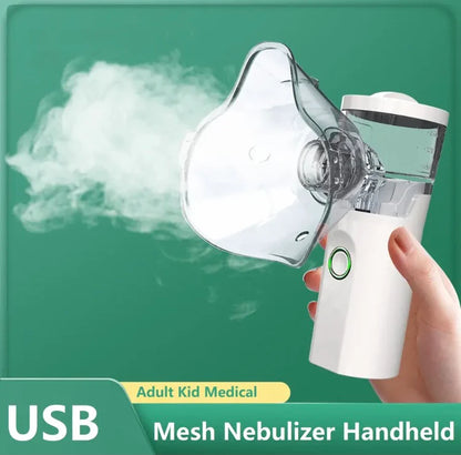 •Portable Mesh Nebulizer for Kids & Adults Available With Mask•