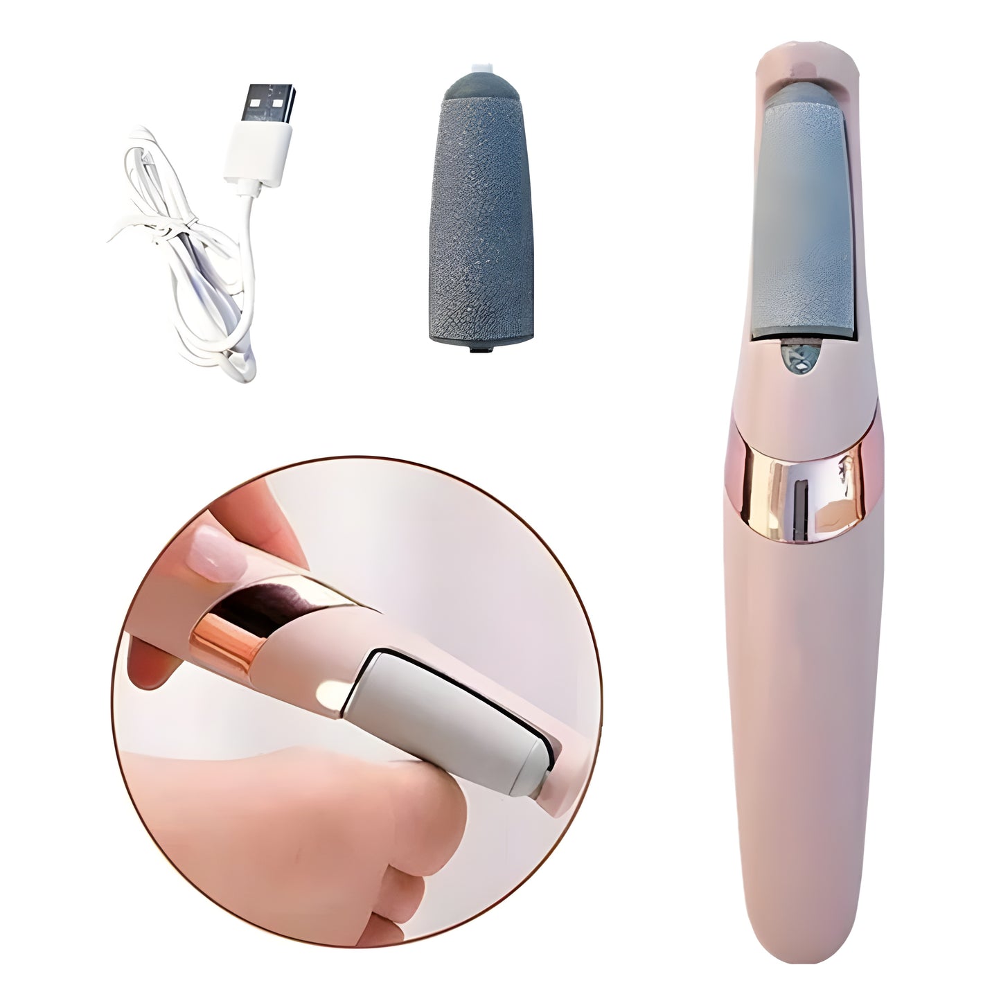 •Rechargeable Electric Foot File Callus Remover Pedicure Machine•
